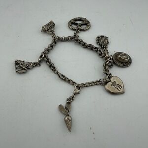 Hofbrauhaus Munchen Silver Tone Bavarian Oktoberfest Charm Bracelet